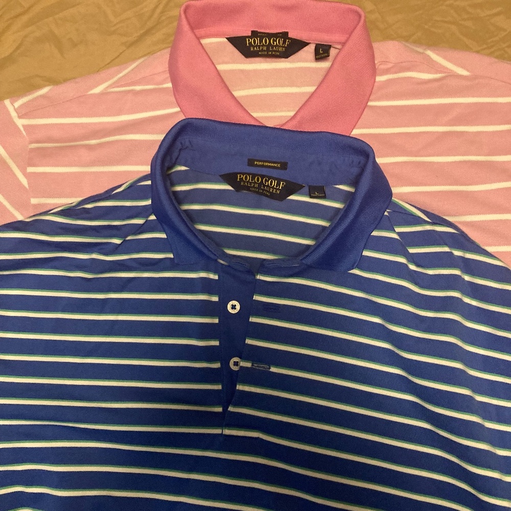 (lot of 2) Polo golf short.sleeve shirts